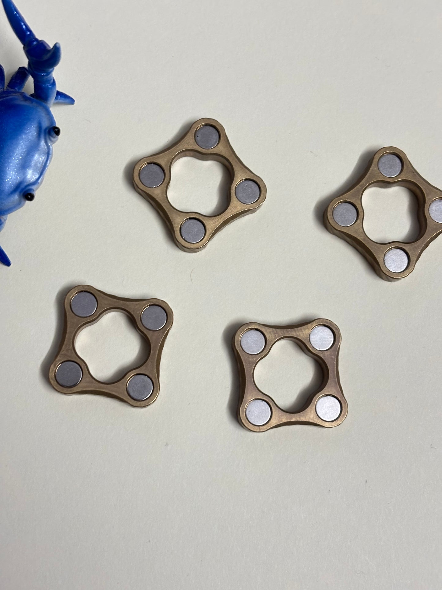 Bruce charles - micro stackable - brass -fidget toy