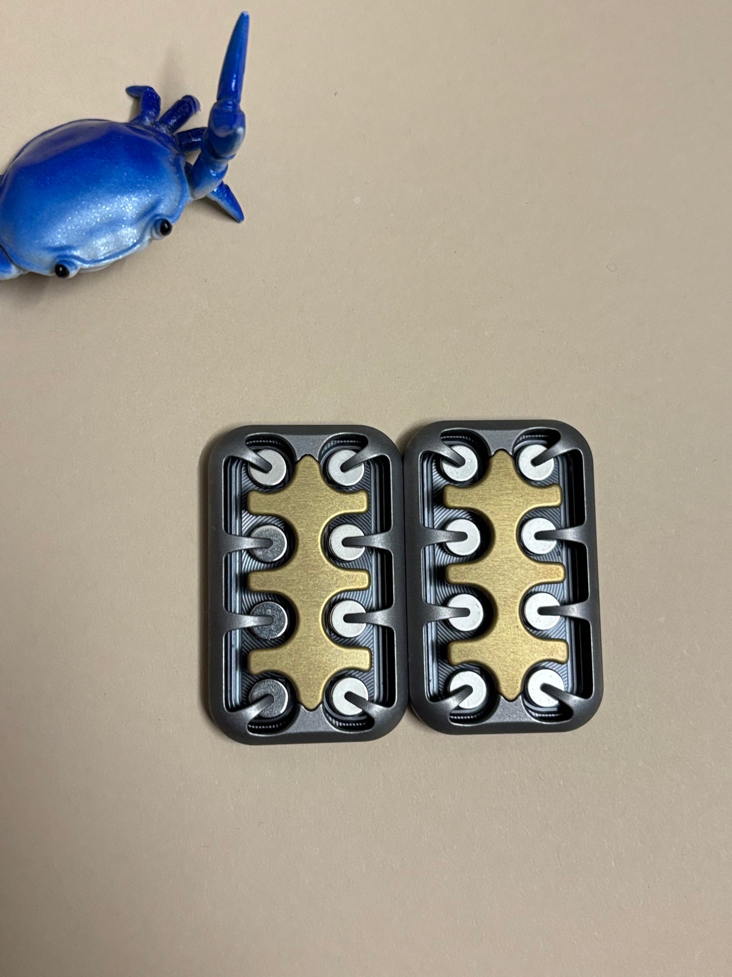 Magnus Noring TI/Brass/Zirc slider with SS plates