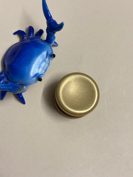 LIC 2.0 button - blasted brass - fidget spinner  - fidget toy