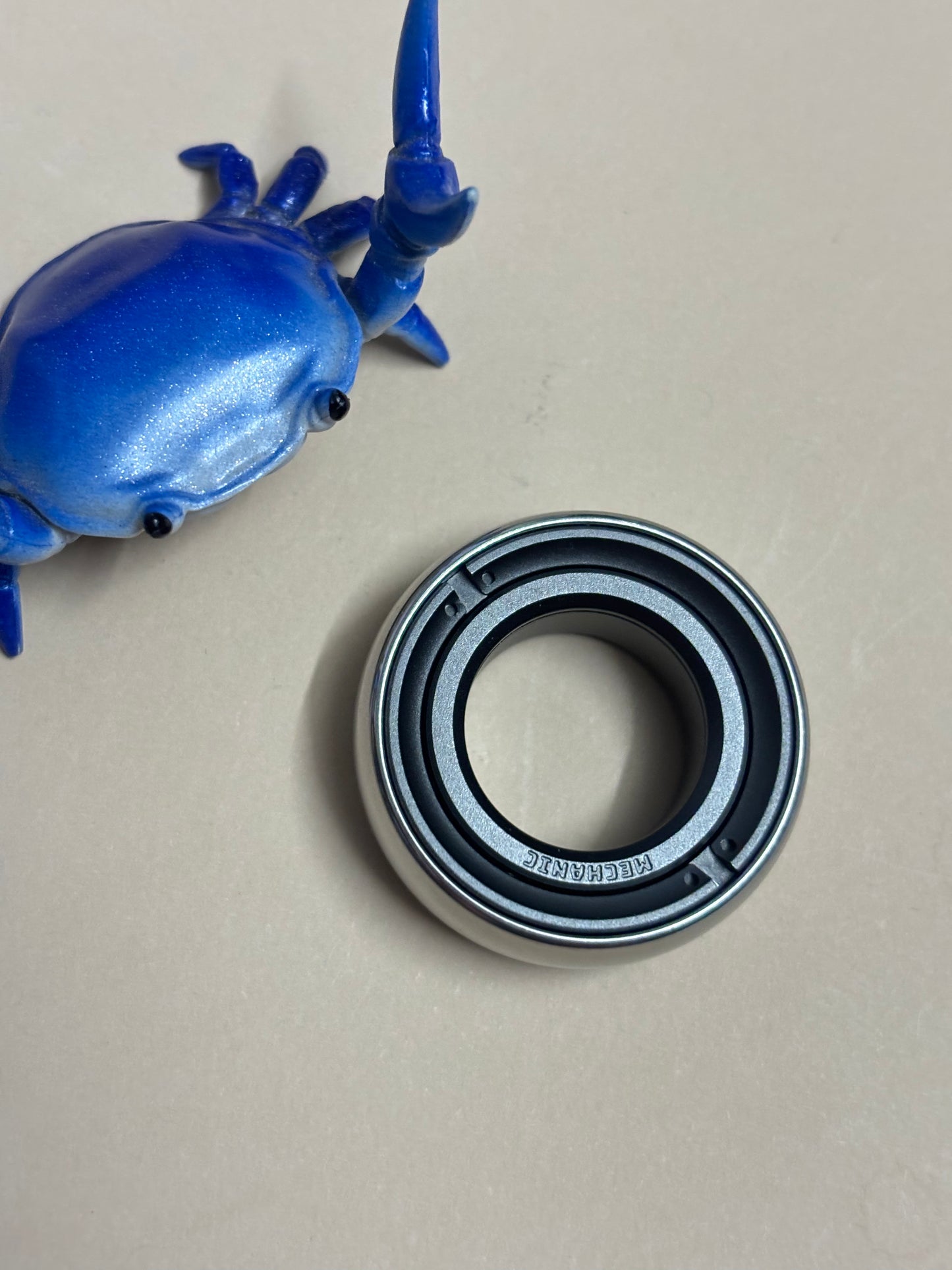 Lautie mechanic ring - ss/zirc  - fidget toy