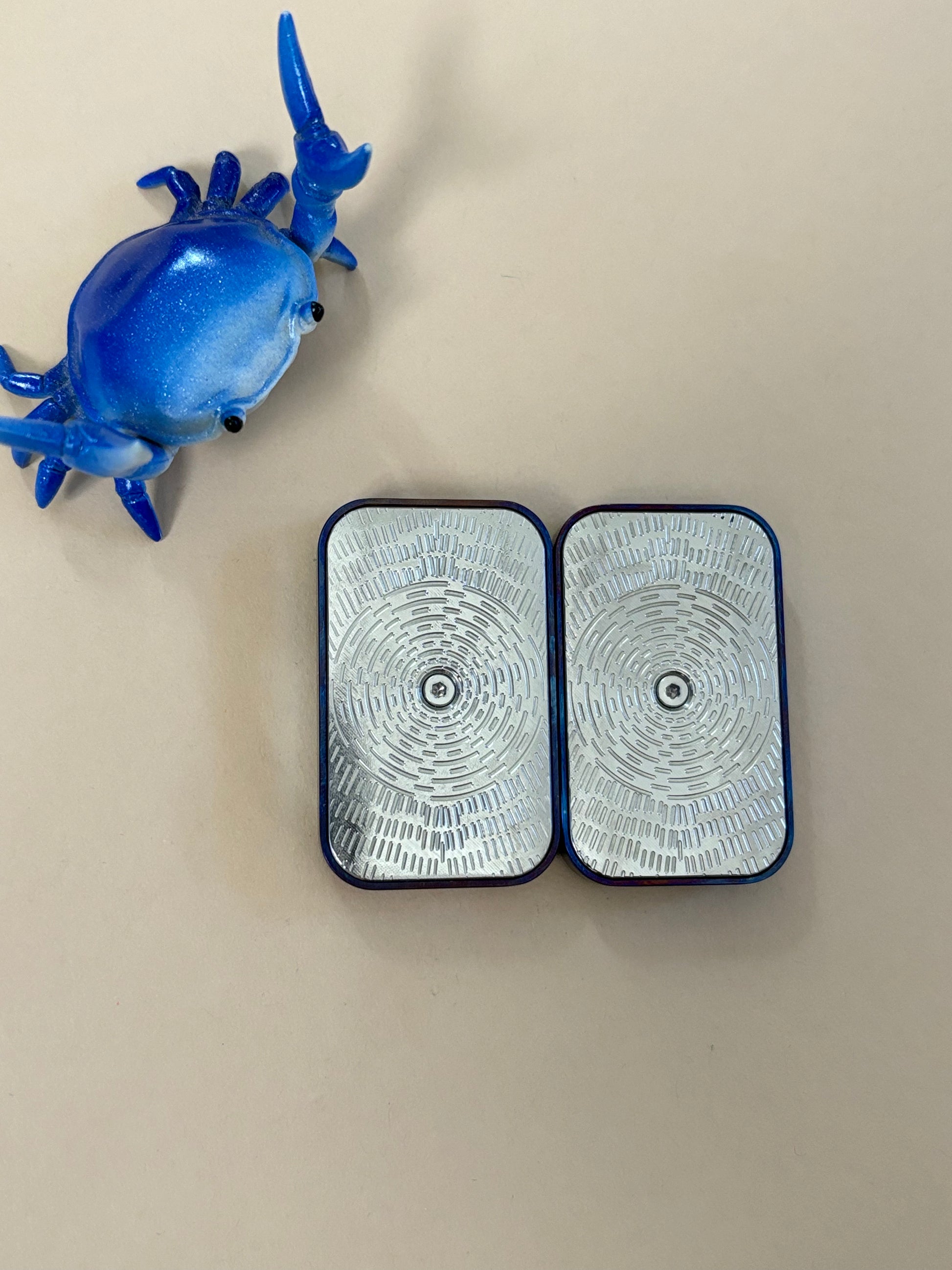 ZD EDC Sound emperor X4L slider - titanium with SS plate - fidget ZD EDC Sound emperor X4L slider - titanium with SS plate - fidget