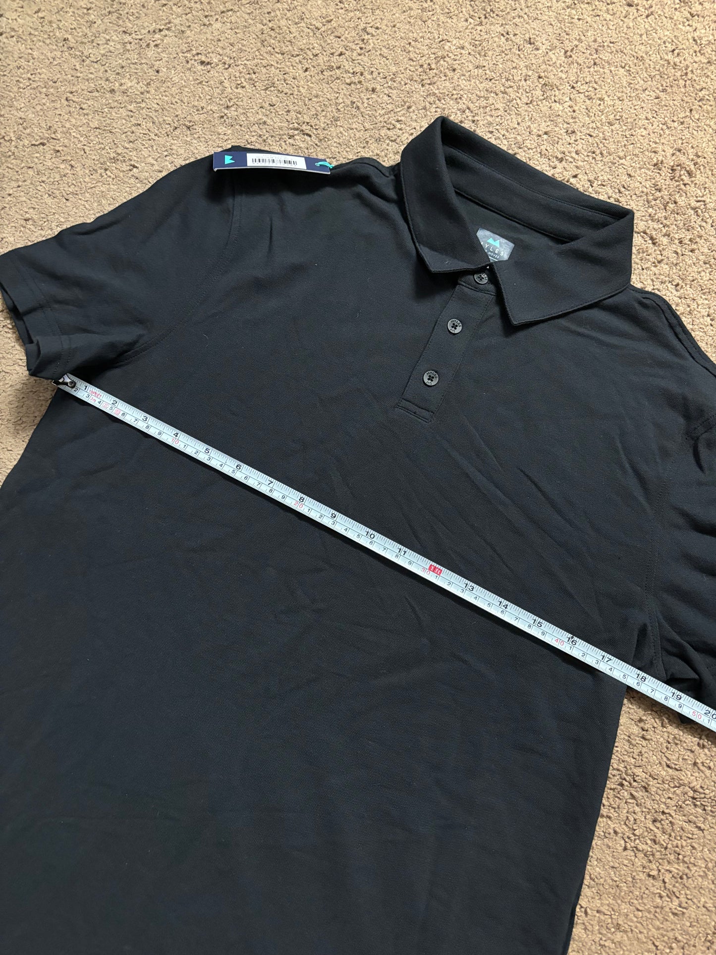 Myles Apparel -  tour polo - coal - small