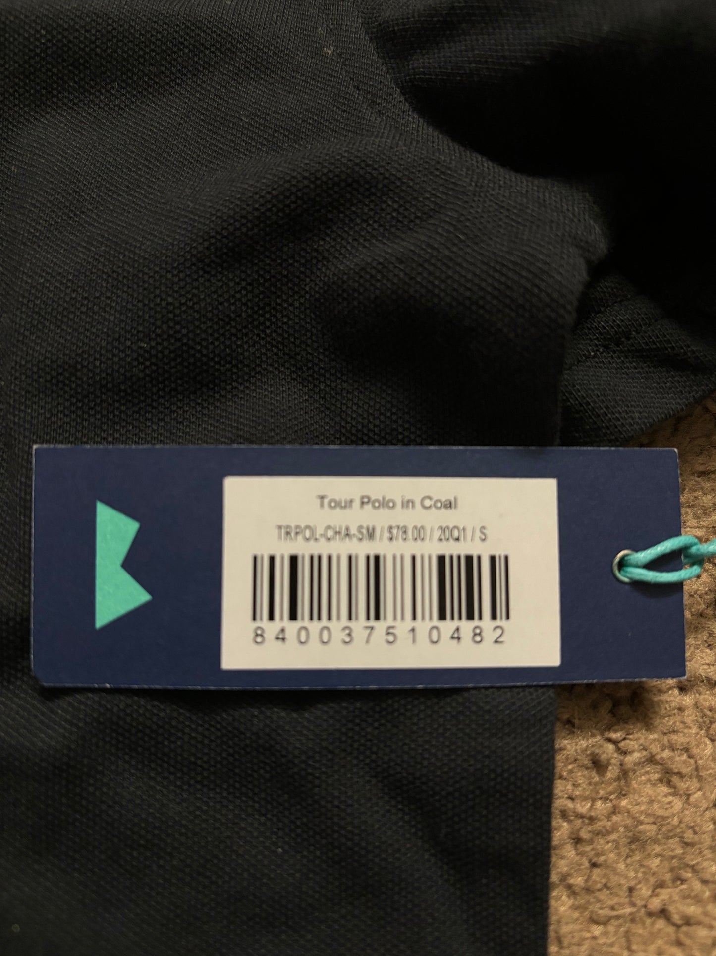 Myles Apparel -  tour polo - coal - small