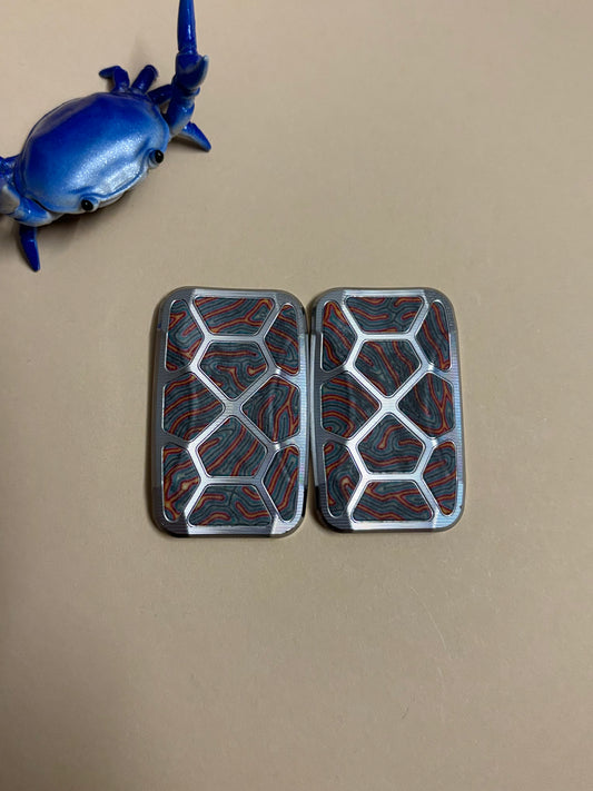 Magnus Houdini  - SS/ wackyfiber slider with SS plates - fidget toy