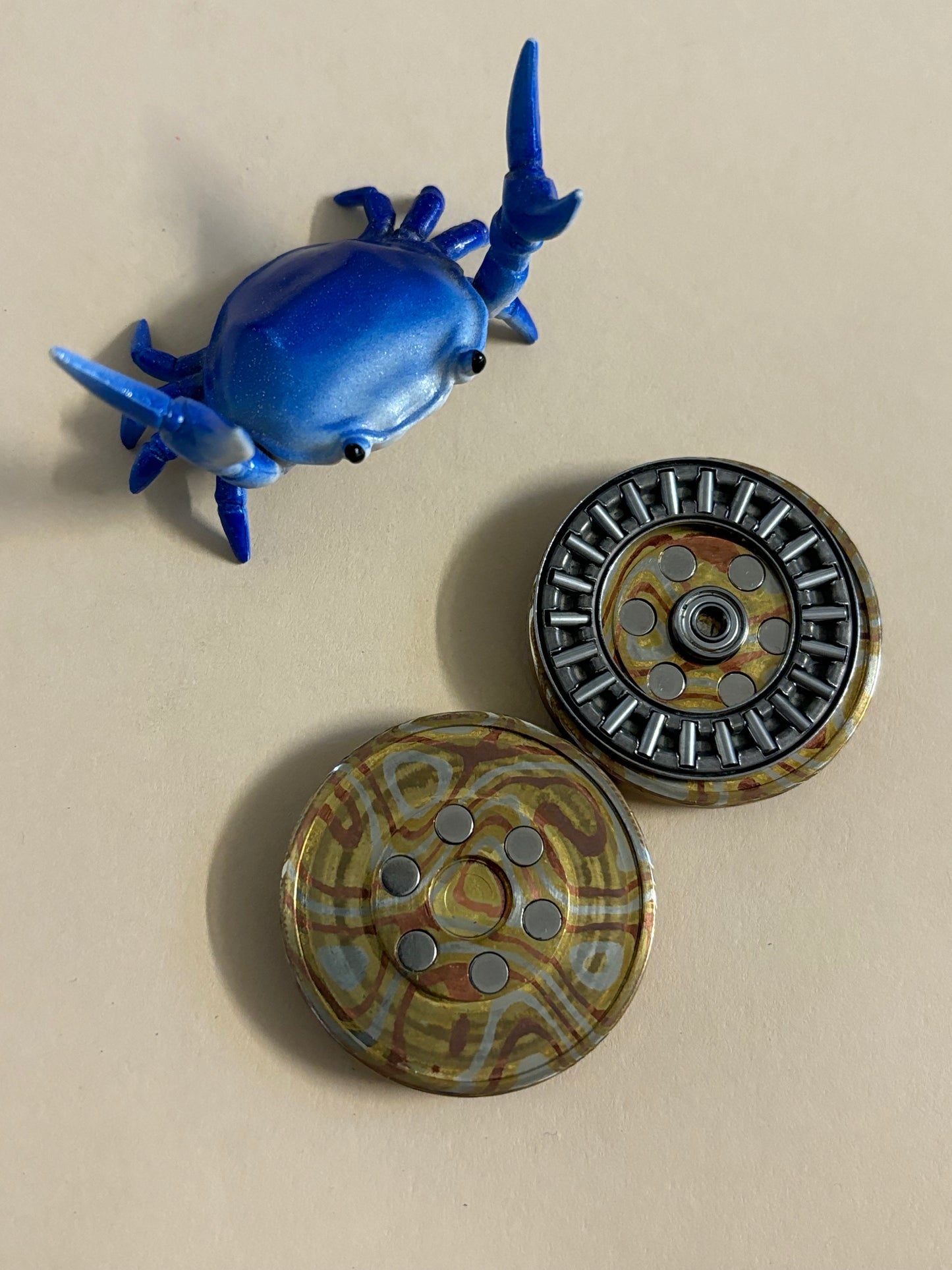 Njthandpower NJT - Mokume Ulte haptic coin - fidget toy