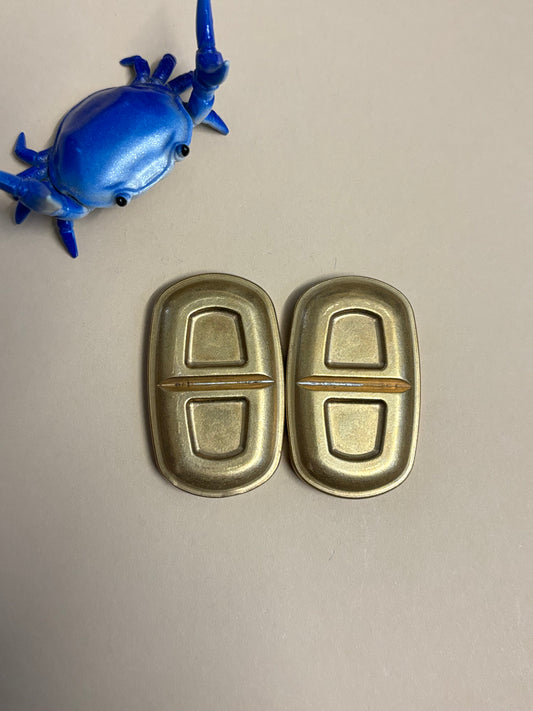 Fidget things - chonky tab - brass - fidget toy