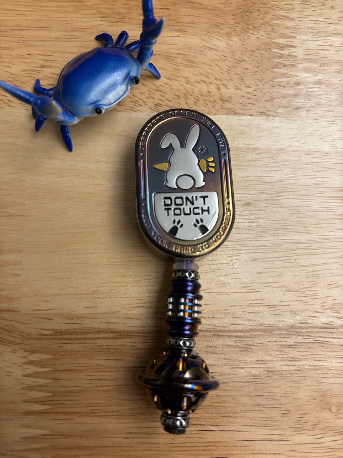MOT Groove rabbit - zirc oil slick  fidget toy