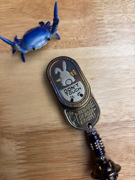 MOT Groove rabbit - zirc oil slick  fidget toy