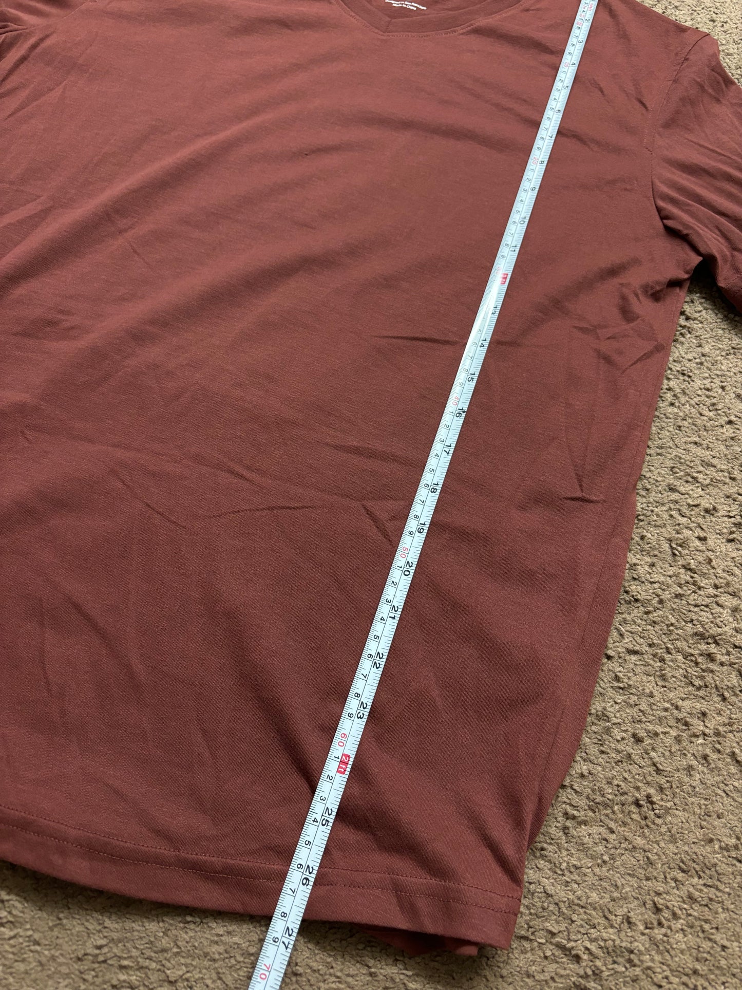 Myles Apparel -  v-neck - maroon - small