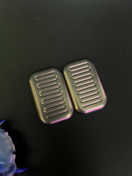 Magnus snake - slider Titanium with Teflon screw in plates - fidget toy