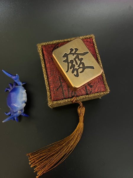 Mahjong Copper slider - fidget slider - fidget toy