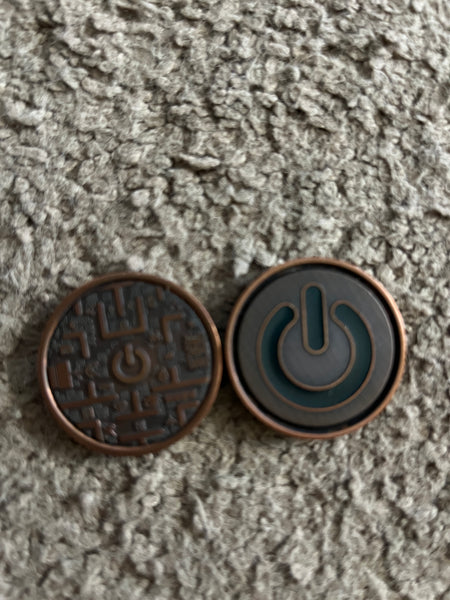 Umburry - retro gamer copper - haptic coin - fidget toy