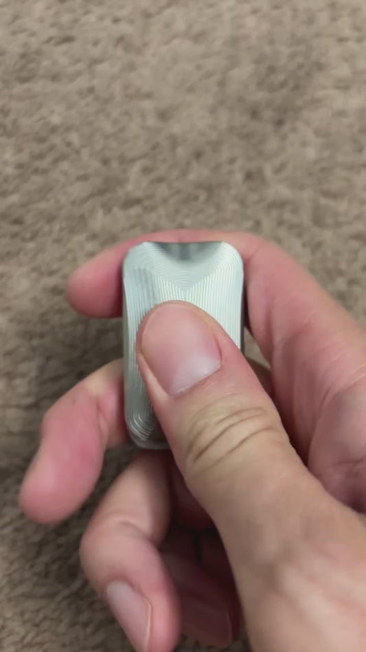 Moduswork Rapt MVS asymmetrical - ss - with inserts - slider - fidget toy