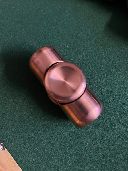 Otto - large pillar - copper - fidget spinner - fidget toy