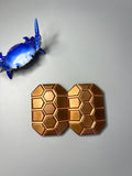 Magnus 3 click turtle slider - copper with zirc screw plate - fidget toy