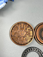 Umburry - retro gamer copper - haptic coin - fidget toy