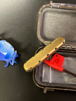 Topd slider - brass - fidget toy