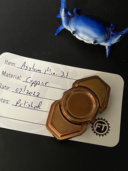 FTO full throttle original - mini asylum 3.1 - copper - fidget spinner - fidget toy