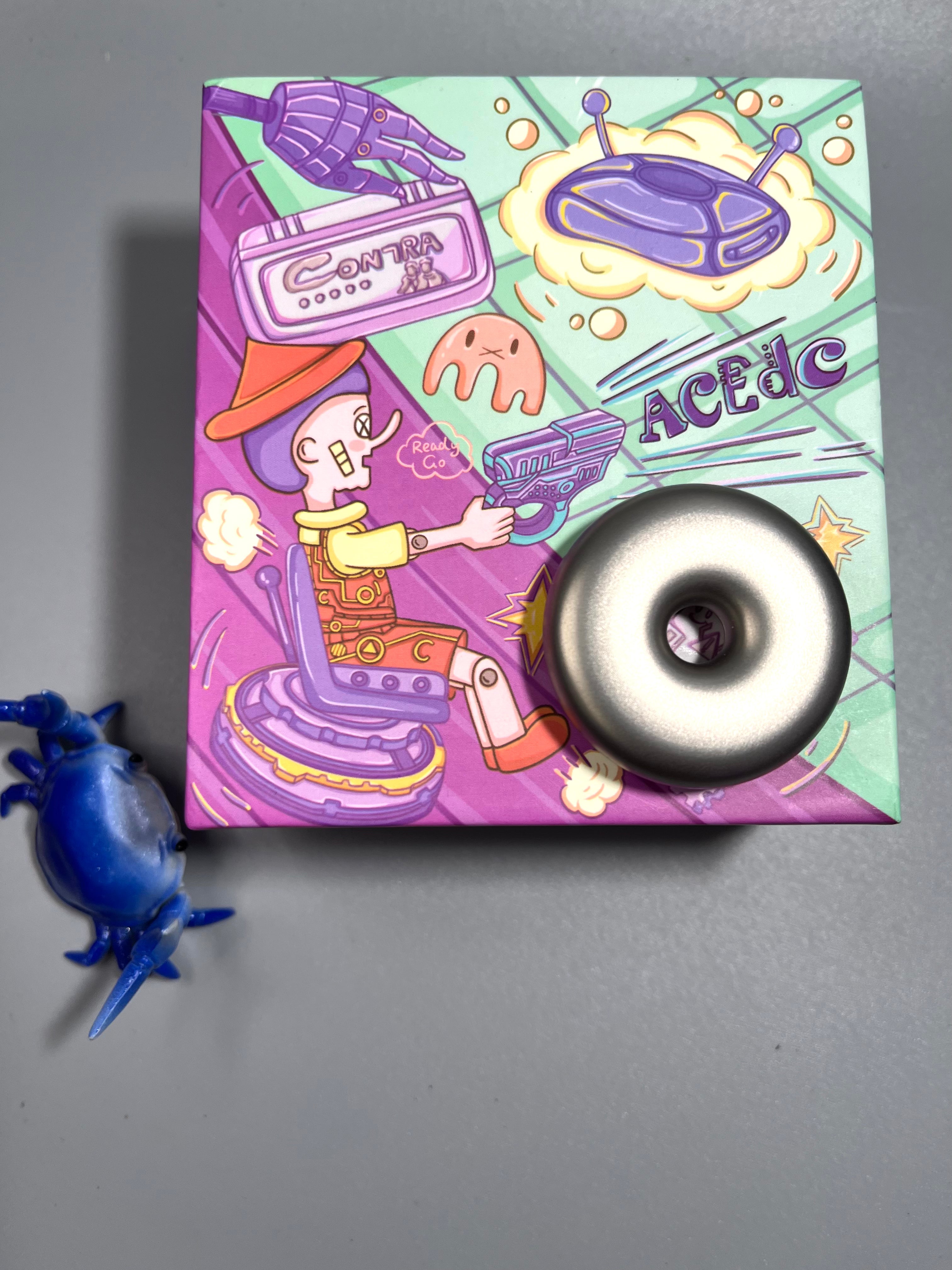 Acedc Fidget Rabbit ACEDC Donut TI - haptic coin fidget toy – Plants Wake You Up