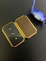 Magnus wideboy rail slider - brass with zirc screw in plates