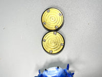 Fidget things - coinfig - zirc / brass plates / zen/koi design