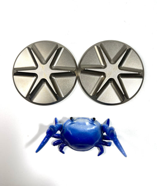 Magnus titanium starfish - slider / haptic coin