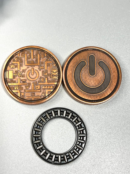 Umburry - retro gamer copper - haptic coin - fidget toy
