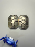 Magnus 3 click turtle slider - titanium with zirc screw plate - fidget toy