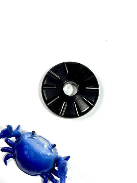 Umburry haptic coin - aluminum black anodized - fidget toy