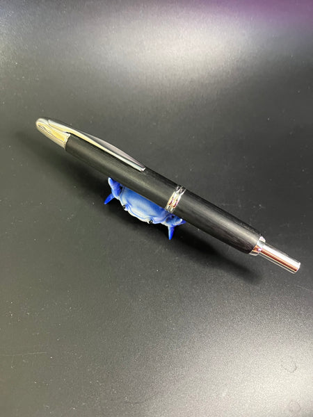 Pilot - Vanishing point— black wood - fine nib -special edition - Medium nib - fountain pen