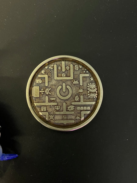 Gamer coin - cupro  -  worry stone - fidget toy