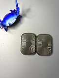 Magnus Titanium ripple slider with brass plates