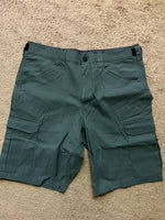 Outlier futurecargo shorts  - 32W x 10"L - forest color
