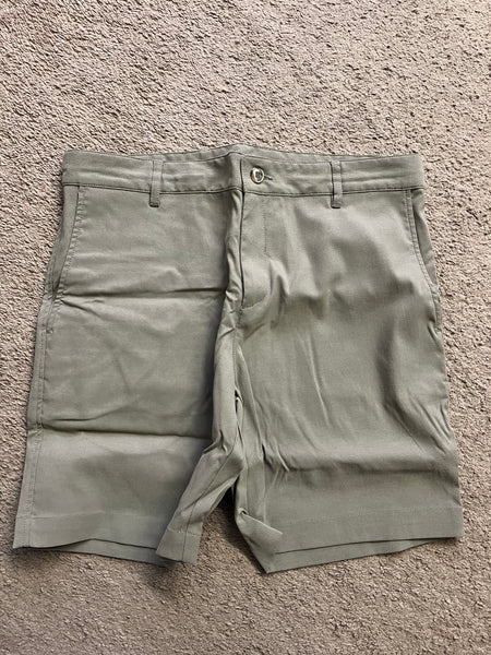 Outlier new way shorts - 34 x 8” - khaki