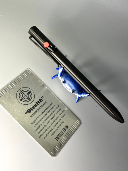 Tactile Turn Stealth with tritium - standard - side click pen - edc