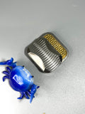 Magnus titanium toad slider with brass epoxy plates